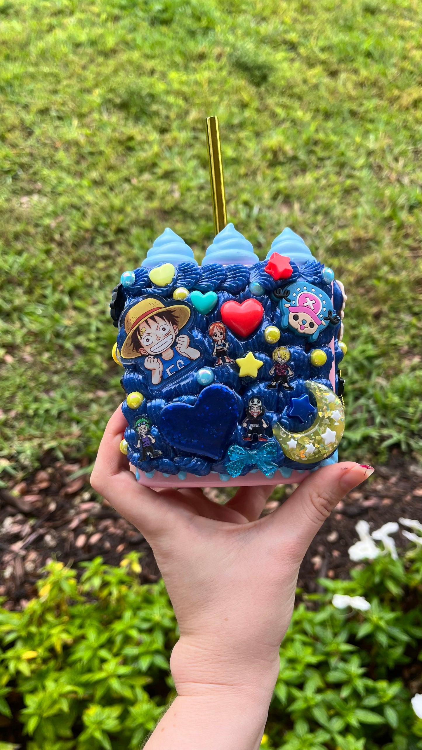 Custom Kawaii Decoden Cake Slice Beverage Cup