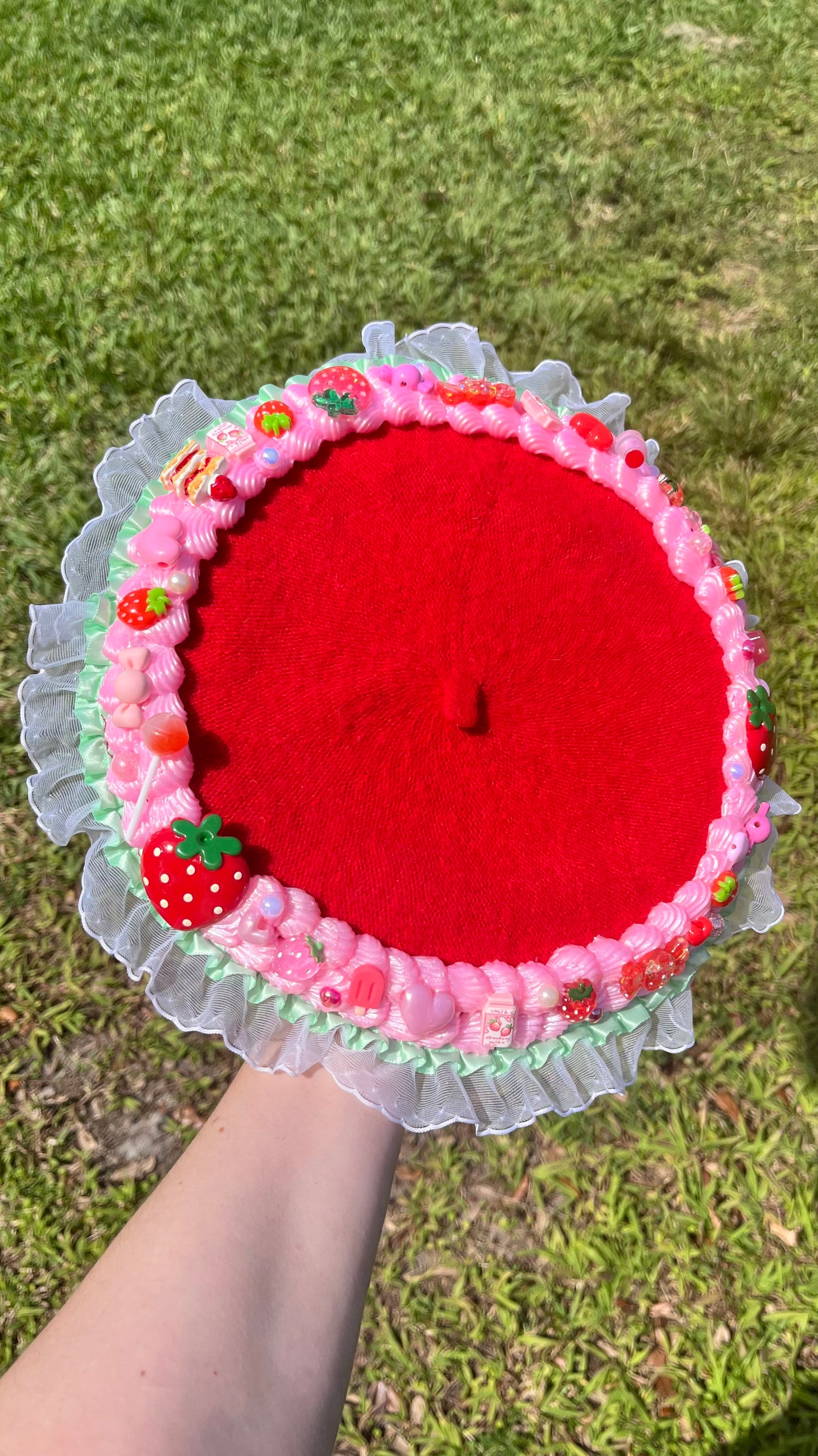 Custom Kawaii Decoden Beret Hat