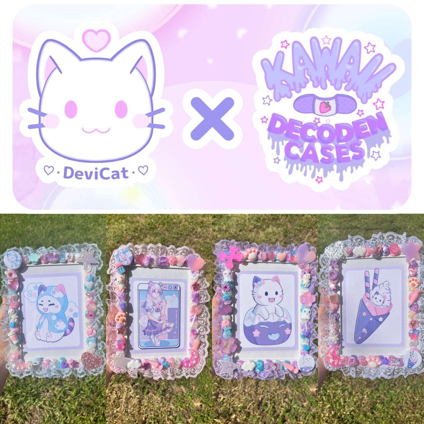 DeviCat X Kawaii Decoden Cases Collaboration Framed Prints *Preorder*