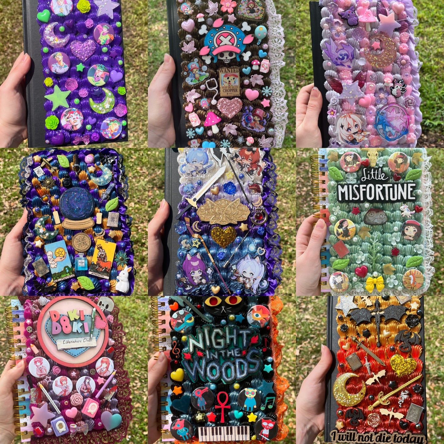 Custom Kawaii Decoden Journal/Sketchbook
