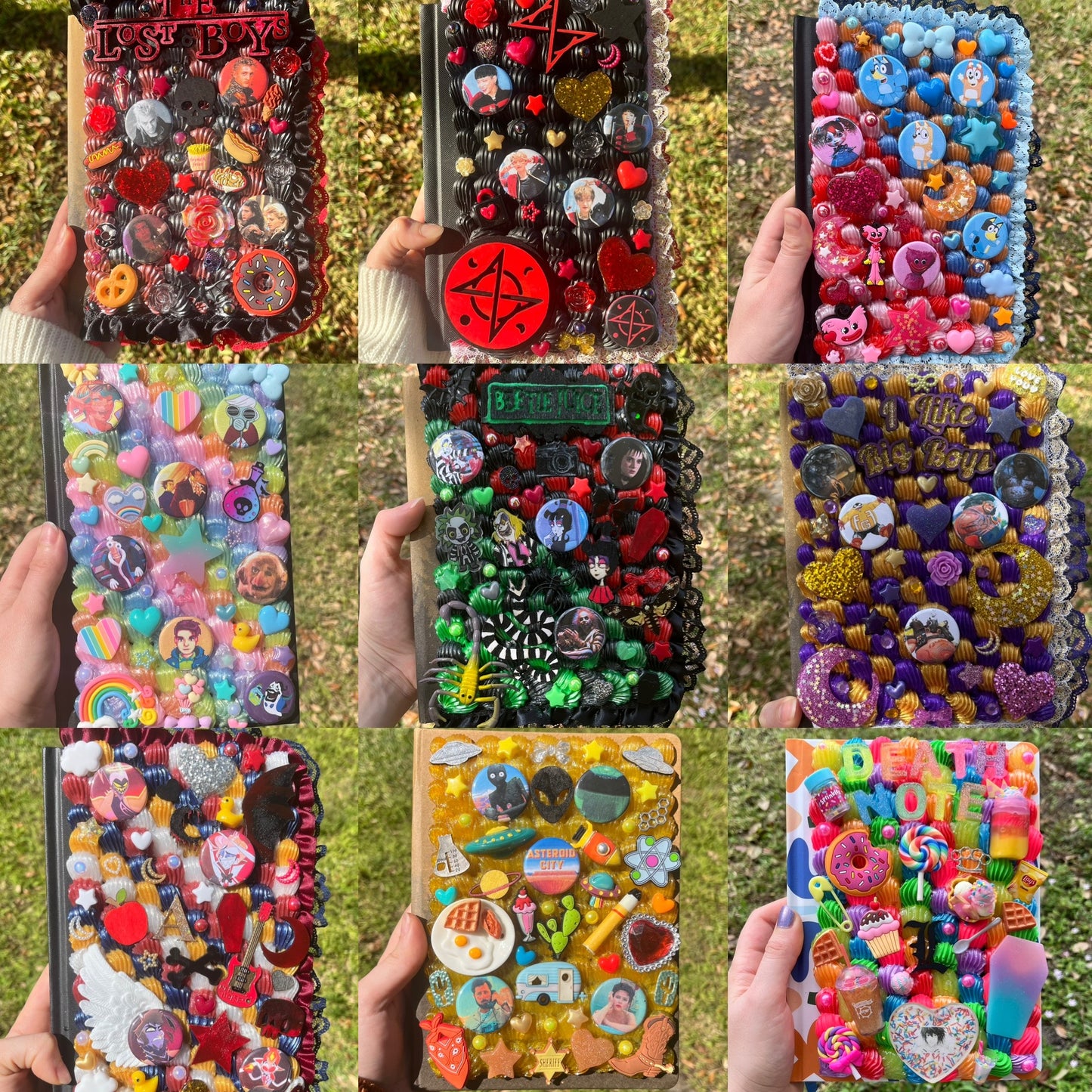Custom Kawaii Decoden Journal/Sketchbook