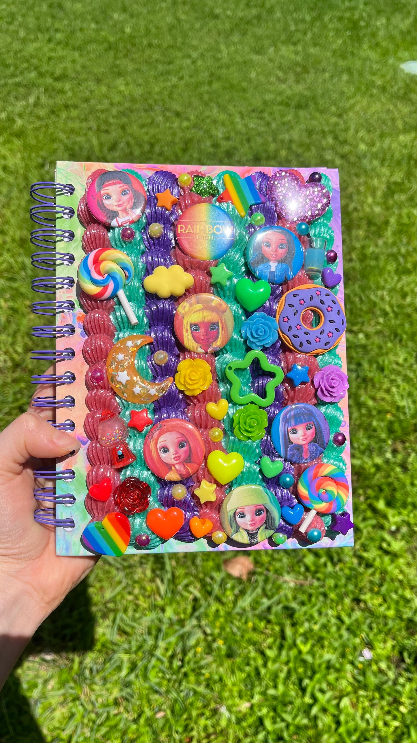 Custom Kawaii Decoden Journal/Sketchbook