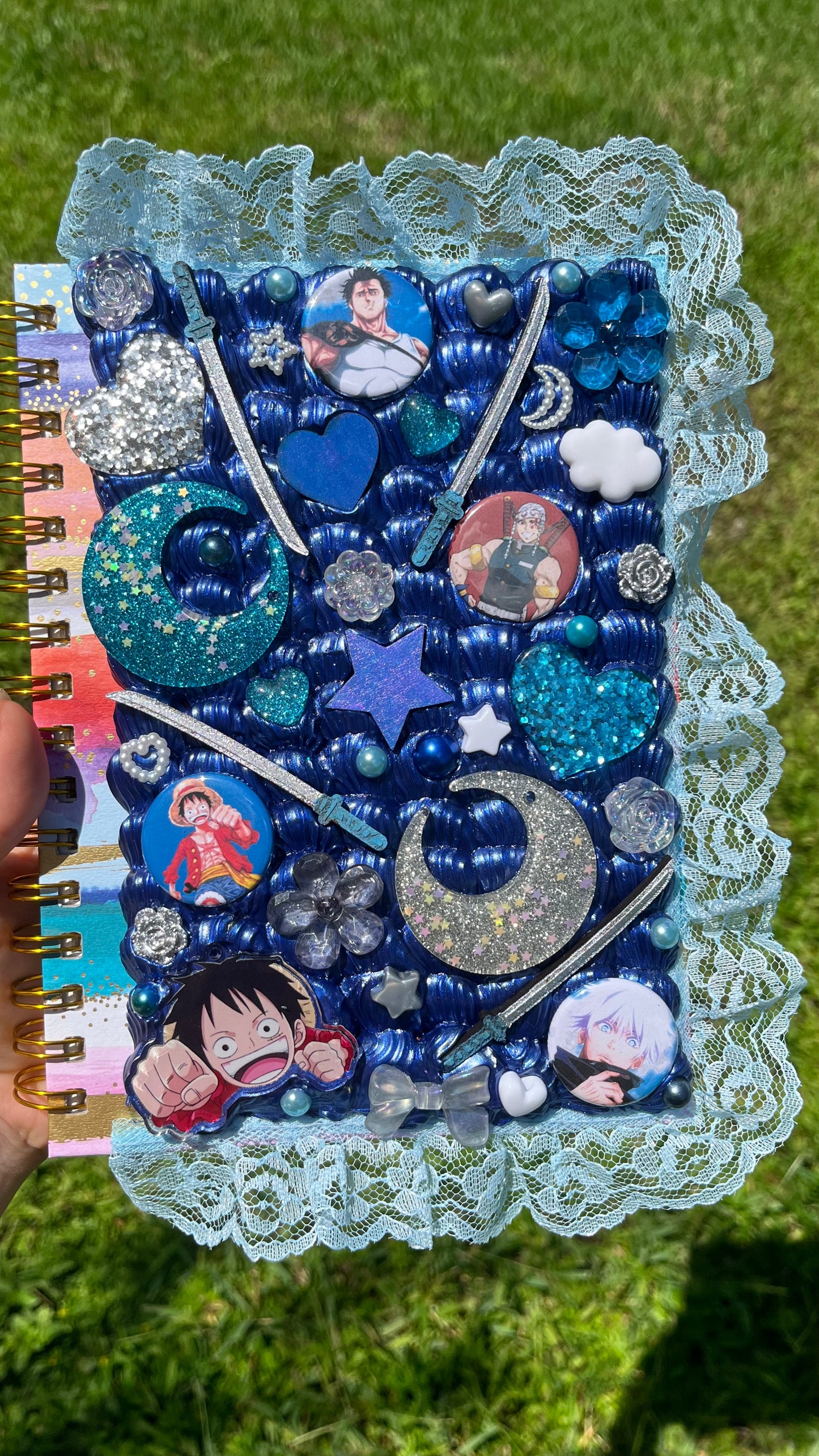 Custom Kawaii Decoden Journal/Sketchbook