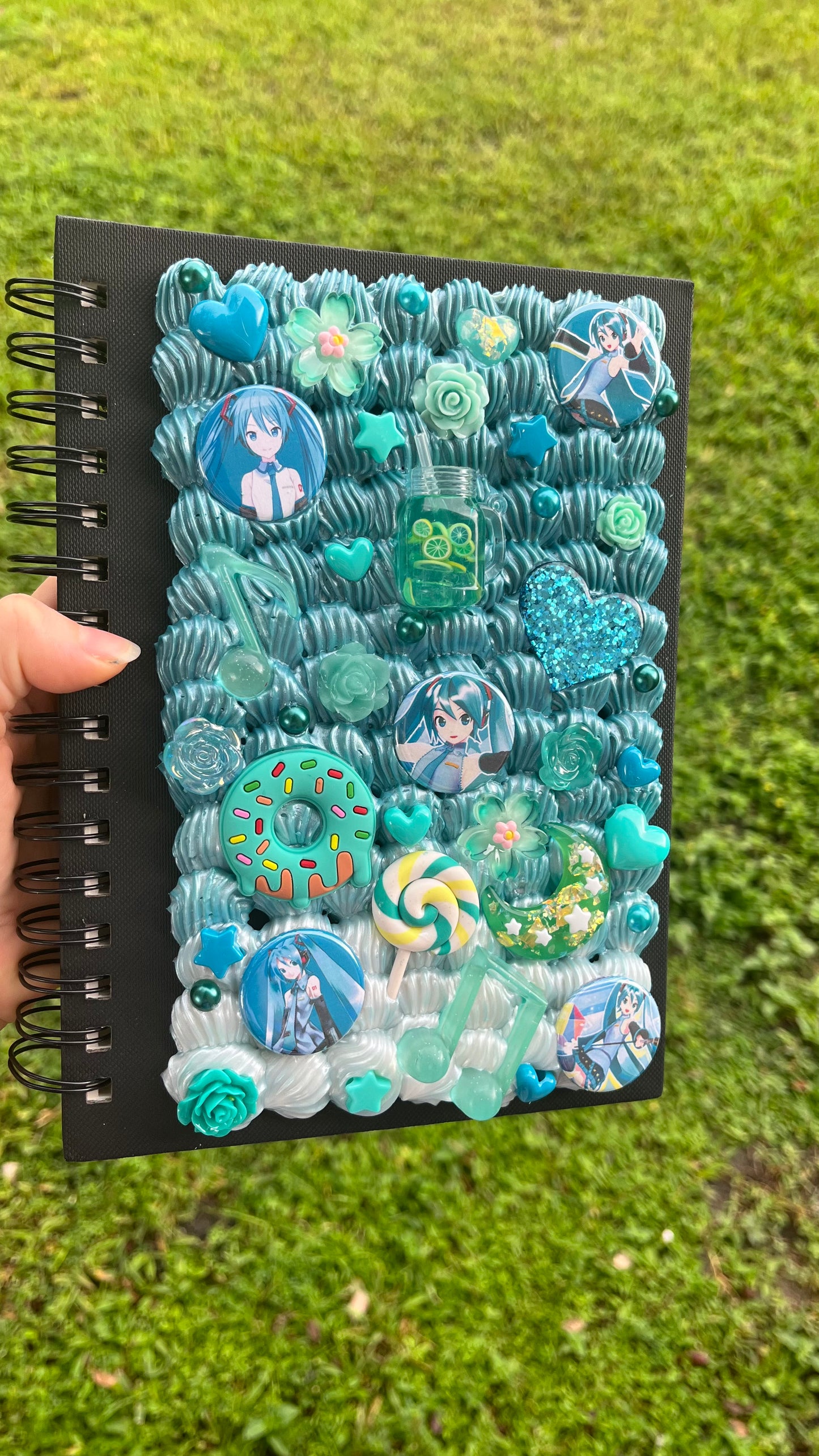 Custom Kawaii Decoden Journal/Sketchbook