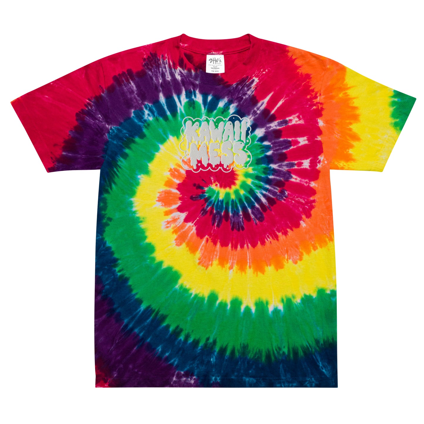 Kawaii Mess Oversized tie-dye t-shirt