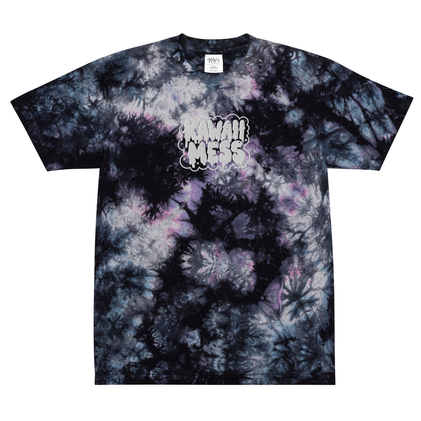Kawaii Mess Oversized tie-dye t-shirt