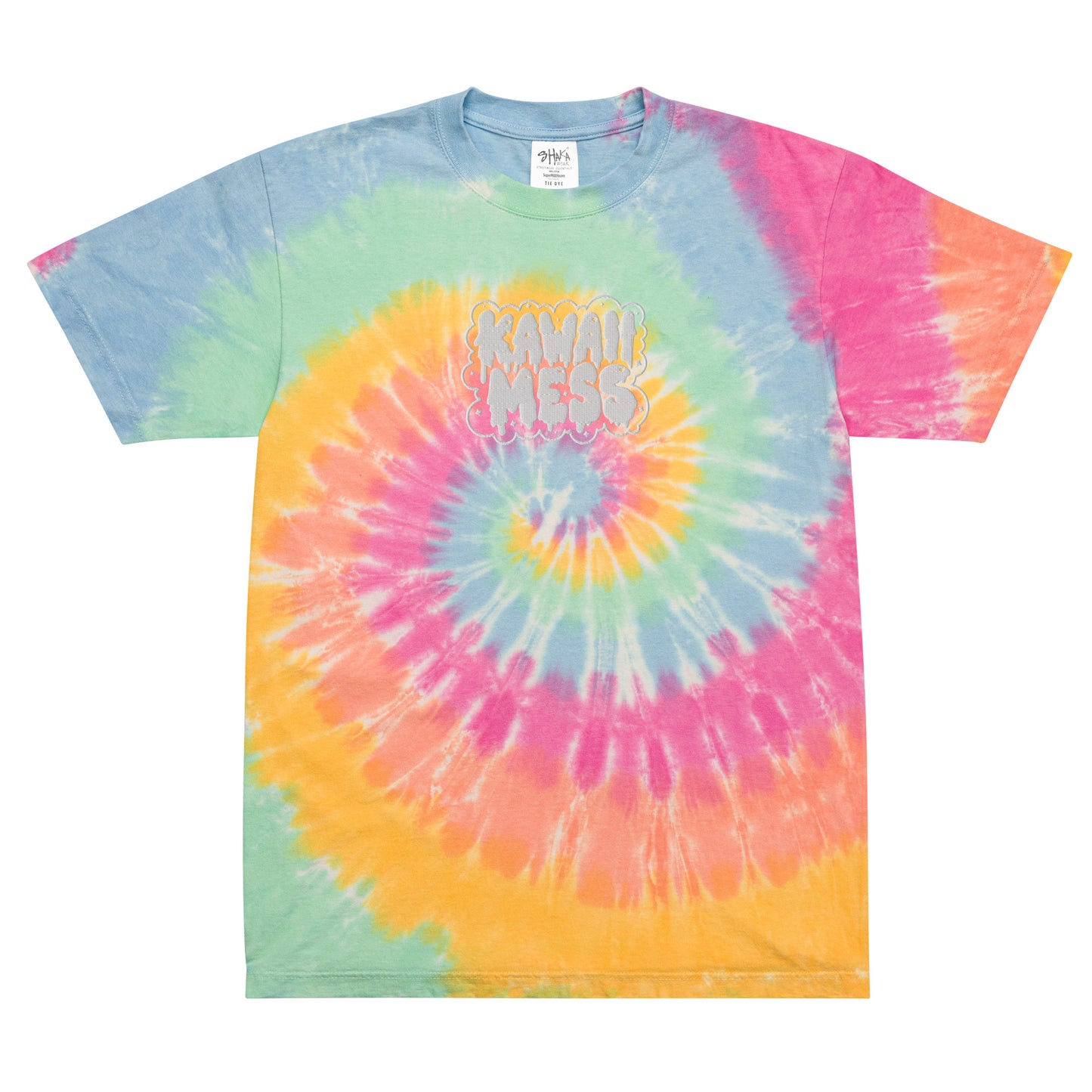 Kawaii Mess Oversized tie-dye t-shirt