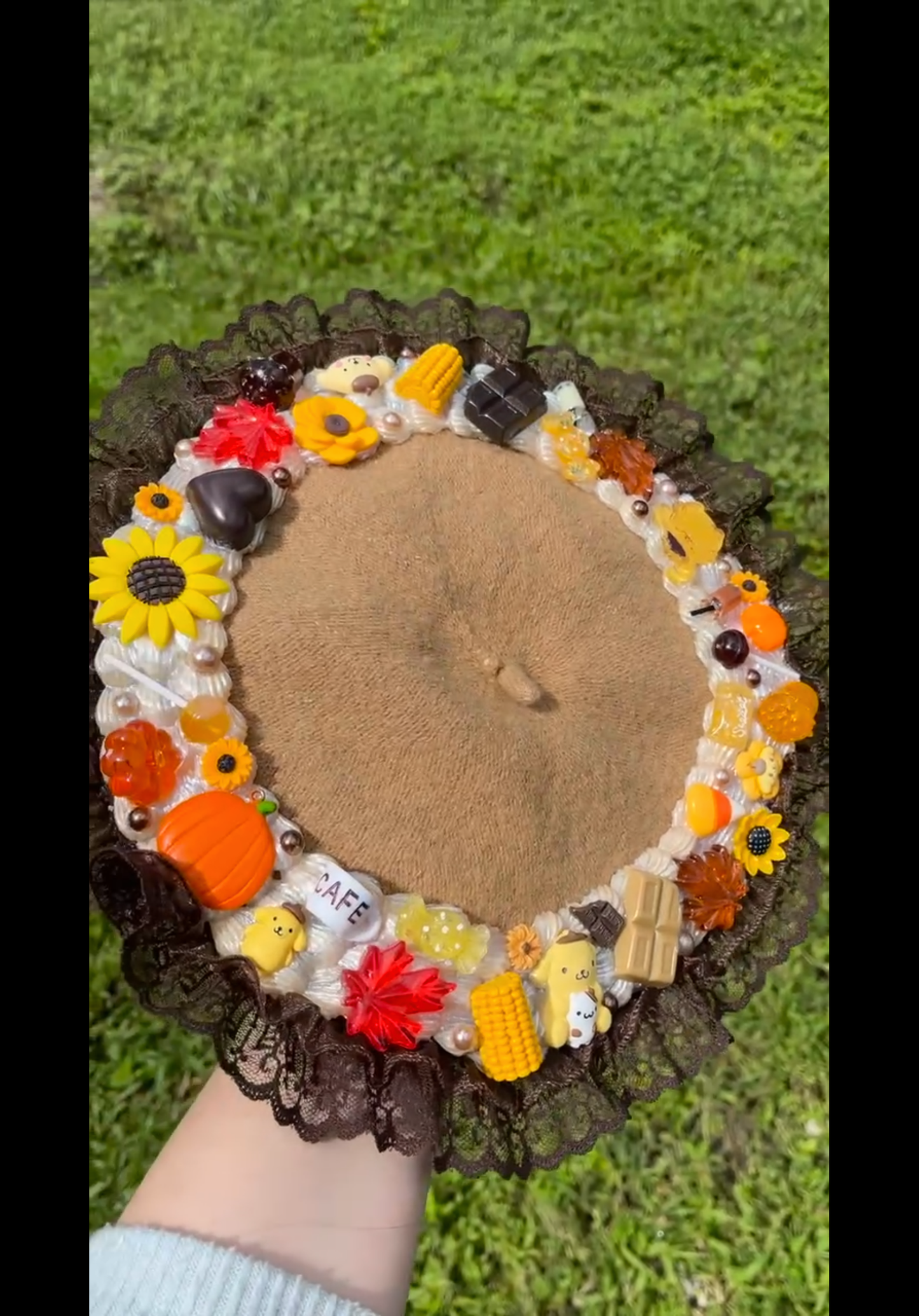 Custom Kawaii Decoden Beret Hat