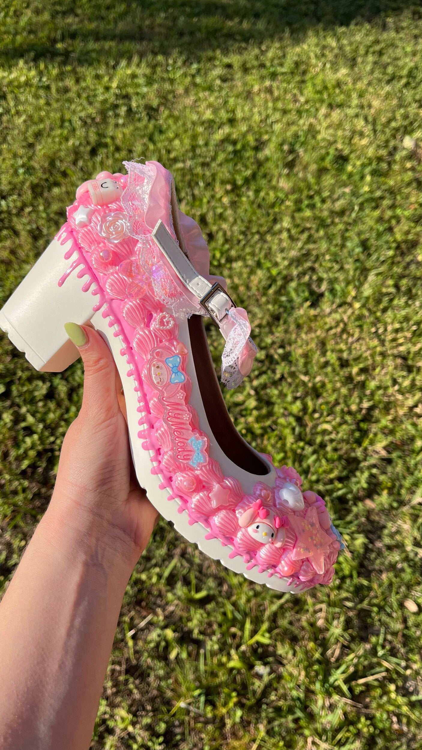 Custom Kawaii Decoden Shoes One Pair !!PLEASE READ DESRIPTION!!