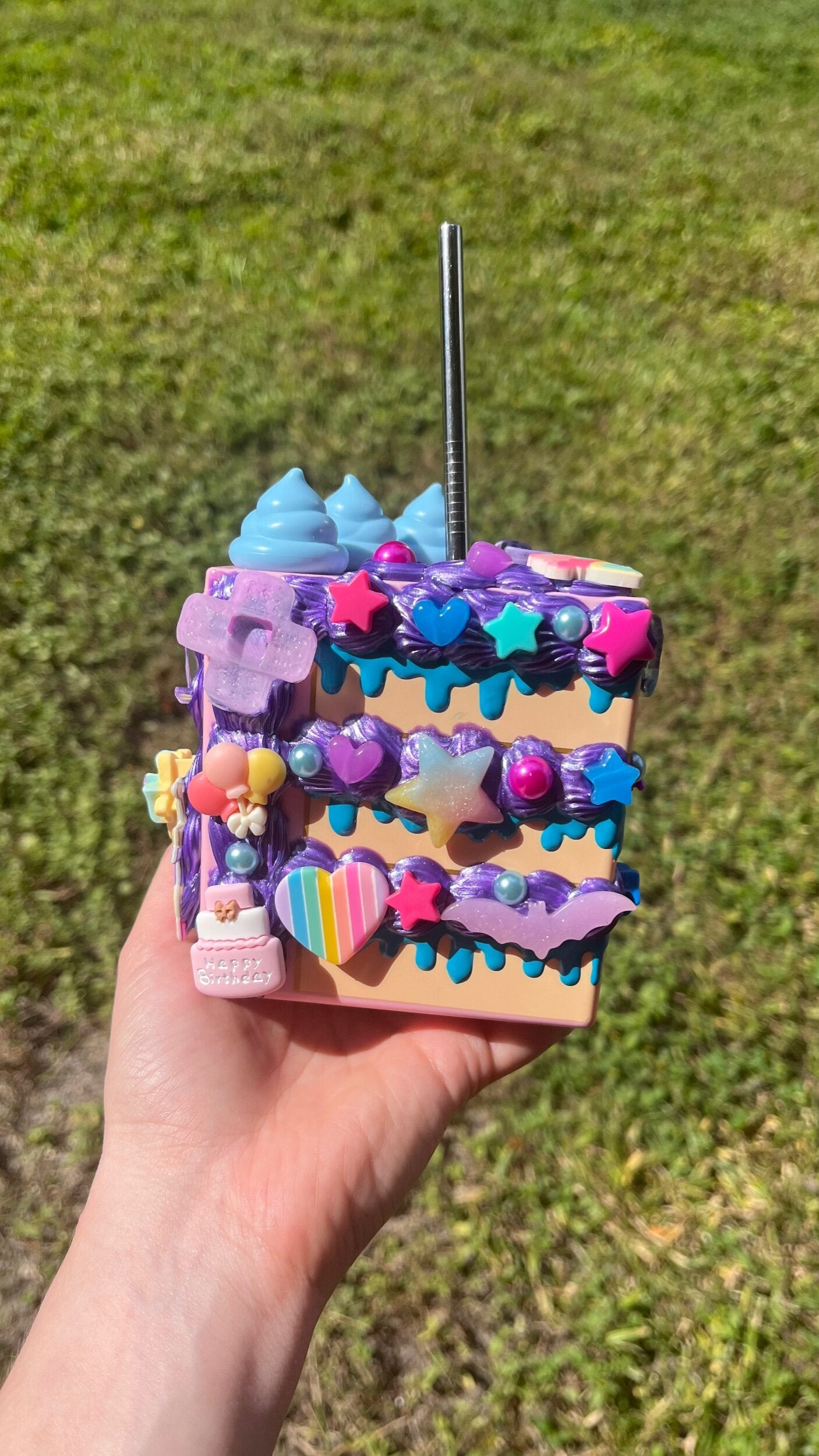 Custom Kawaii Decoden Cake Slice Beverage Cup