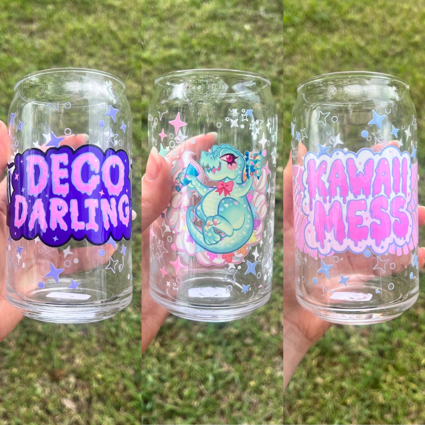 Deco Darling Can-shaped glass