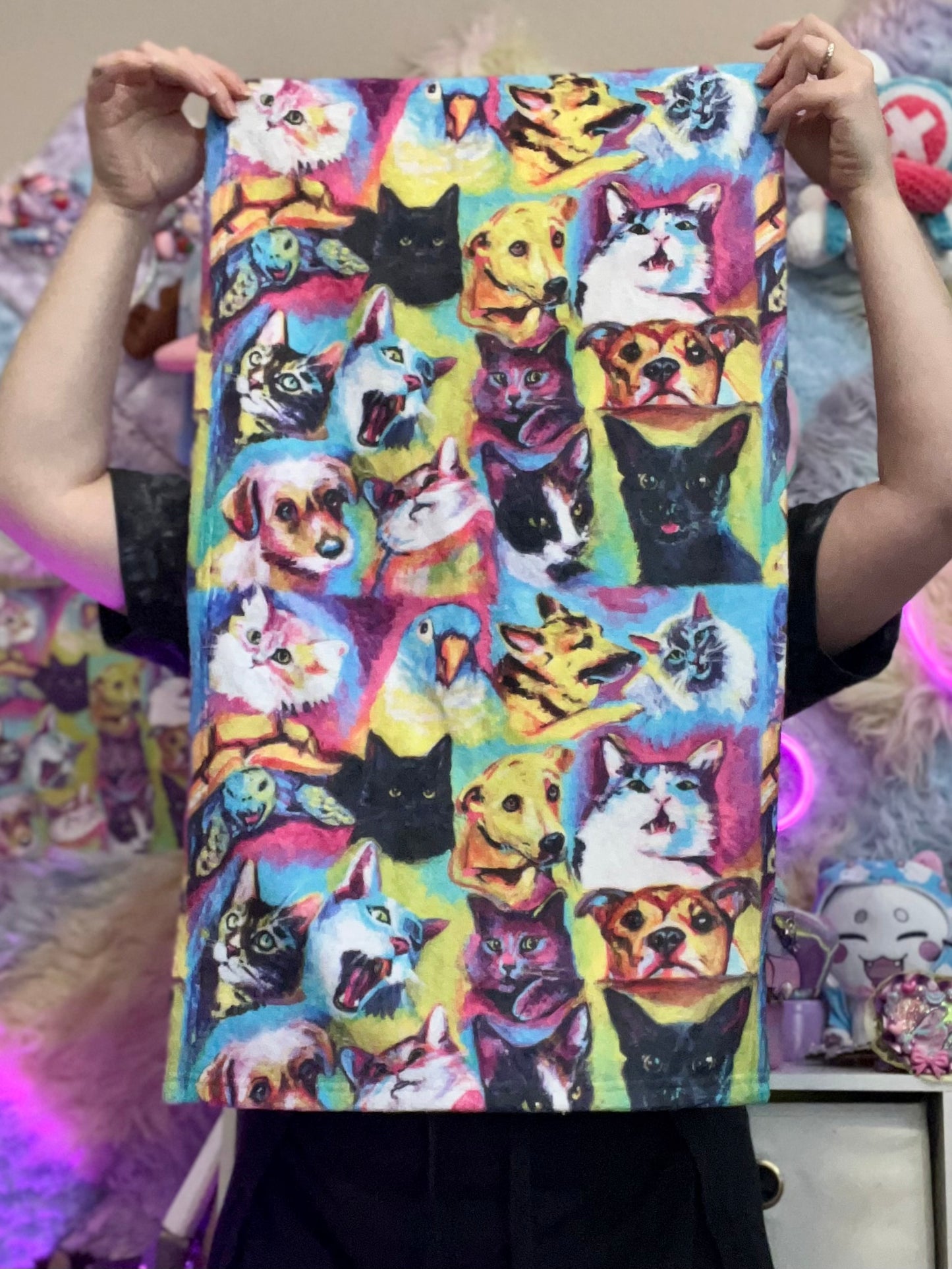 Pet Portrait Hand towel