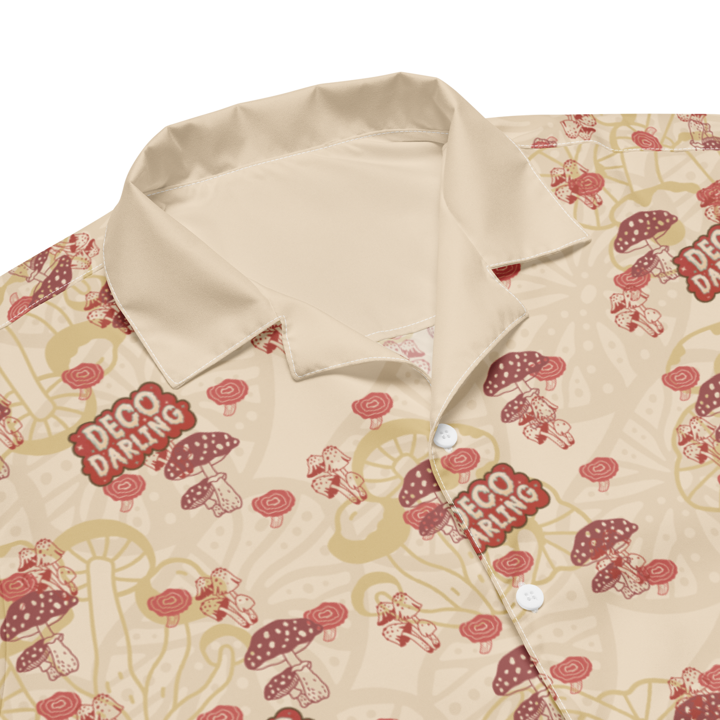 Mushroom Deco Darling Unisex button shirt