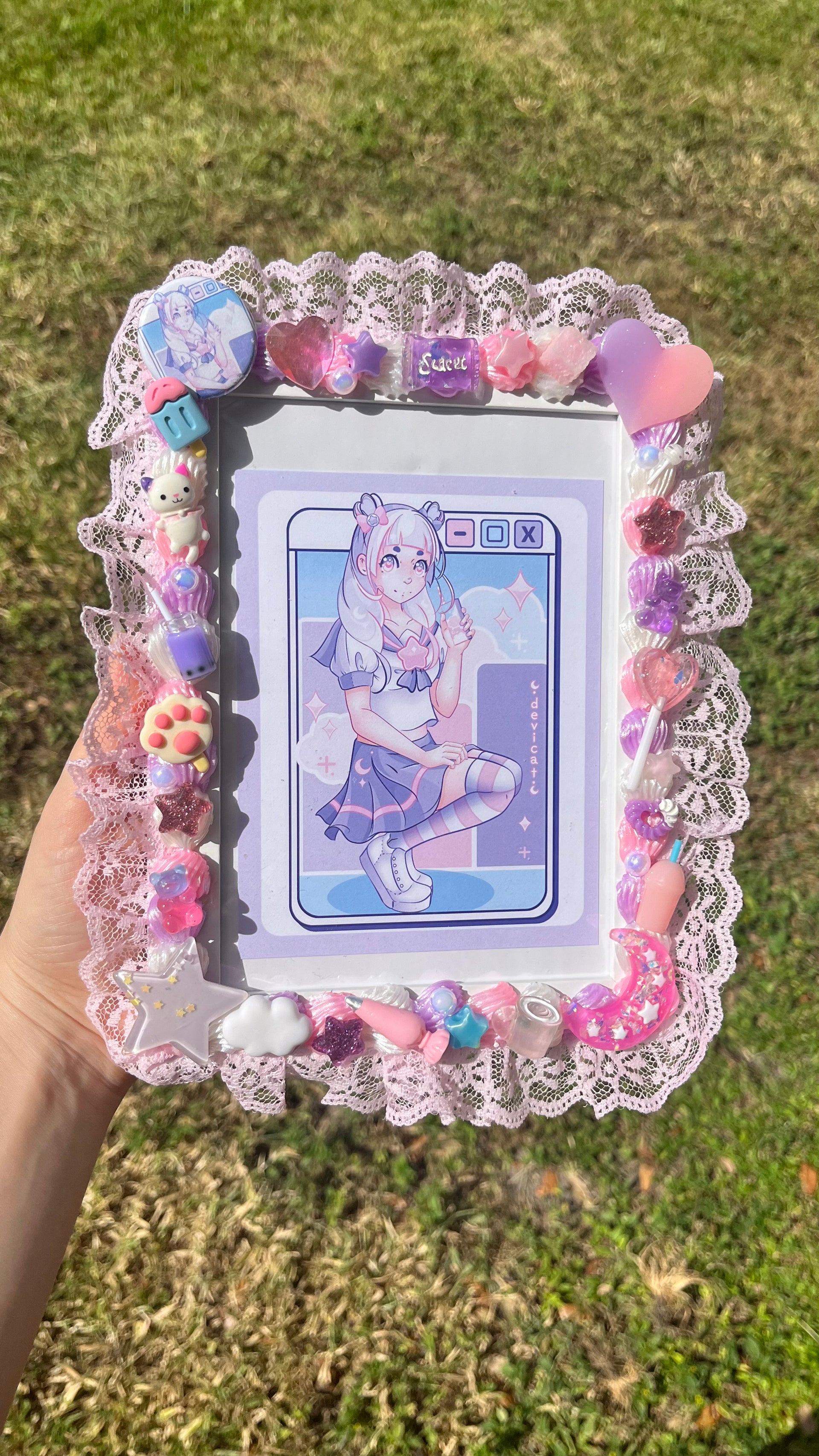 Custom Kawaii Decoden Picture Frames, Light Switch, Boxes, Phone Holder,  Glasses Case, Clipboard, Hair Brush