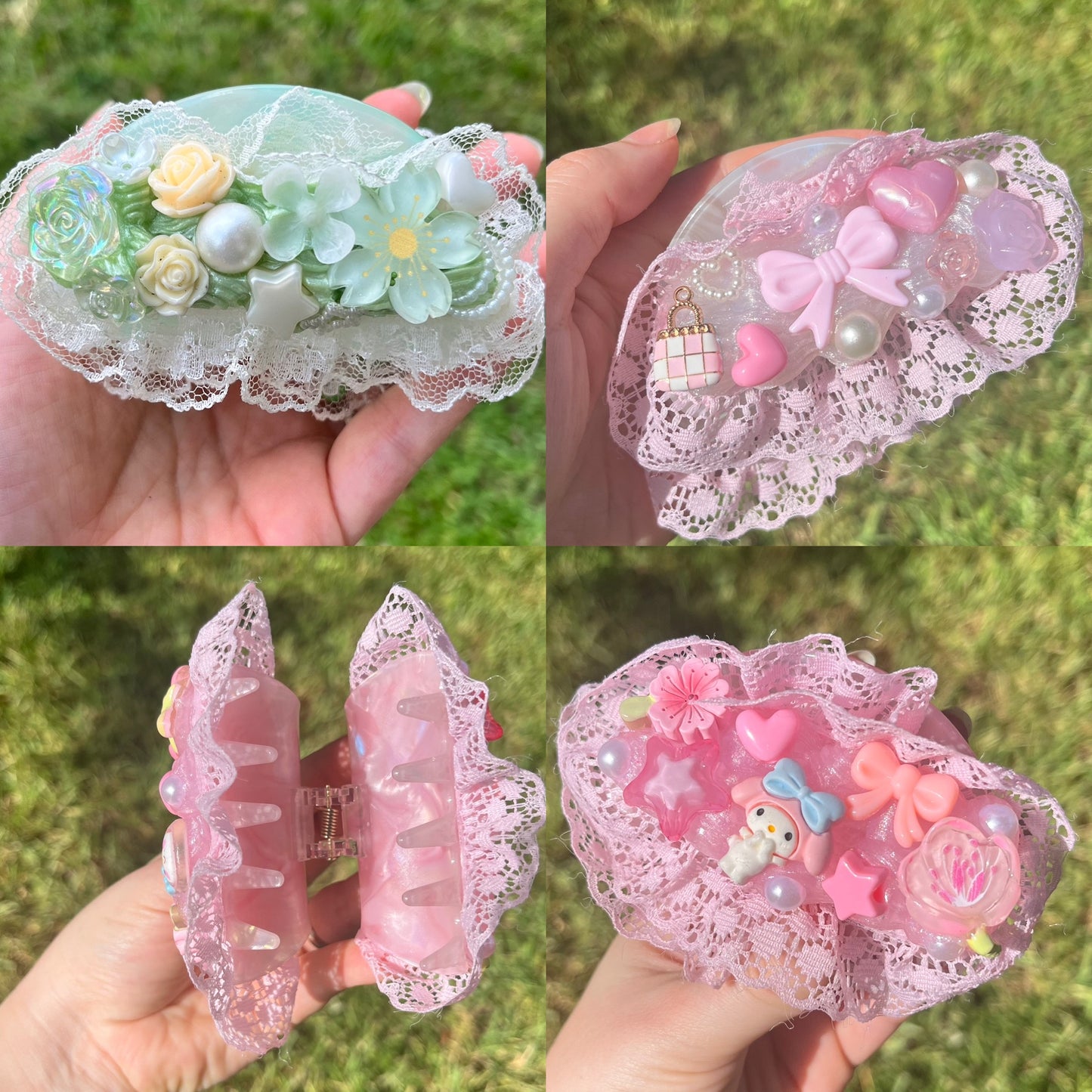 Custom Kawaii Decoden Hair Clips