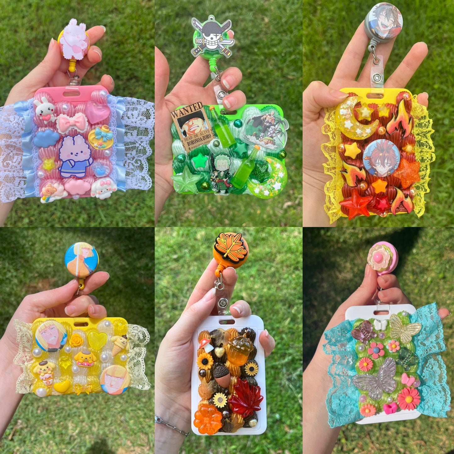 Custom Kawaii Decoden photo card holders + Reel