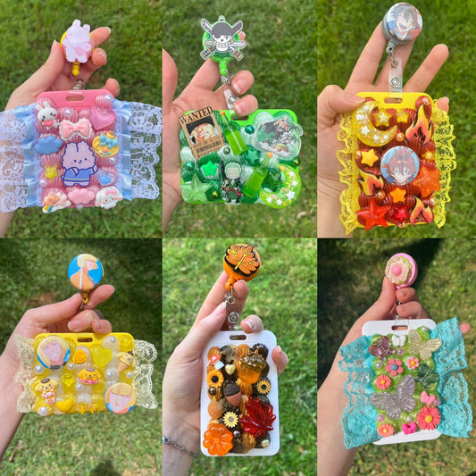 Custom Kawaii Decoden photo card holders + Reel
