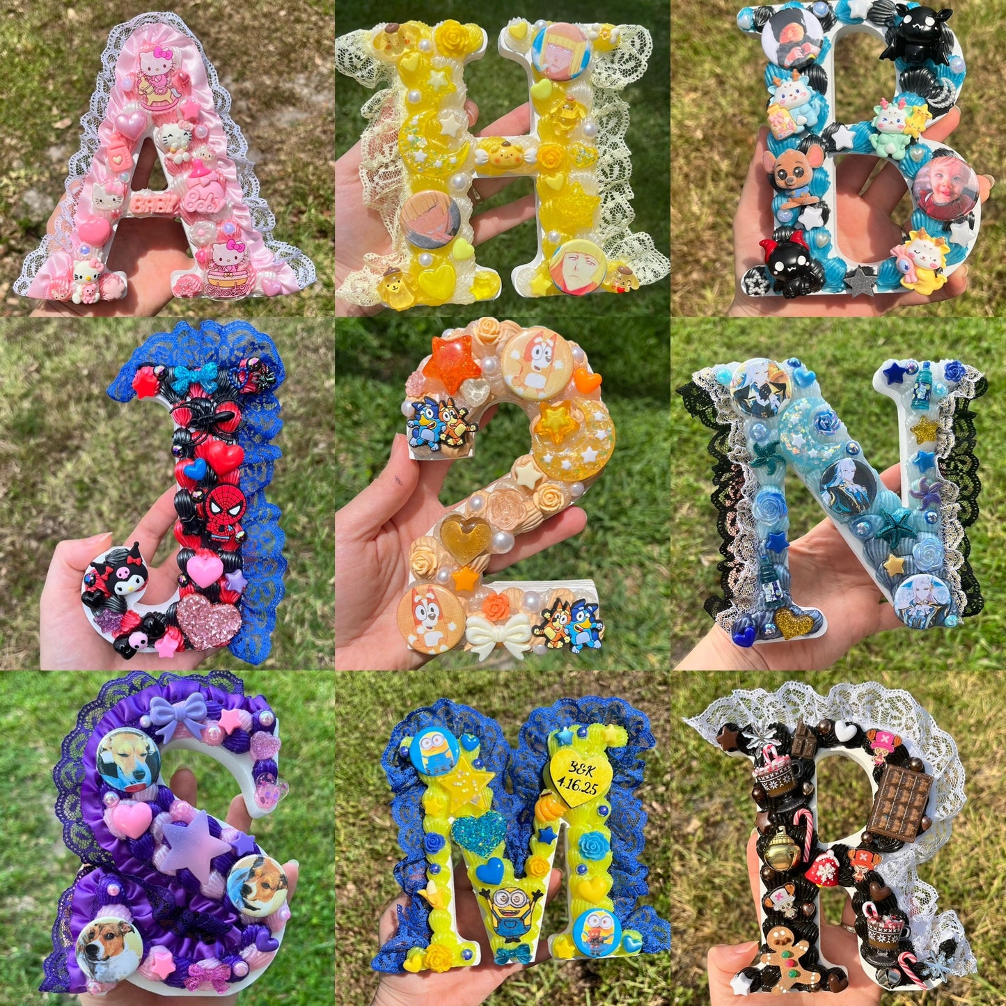 Custom Decoden Wooden Letters & Numbers