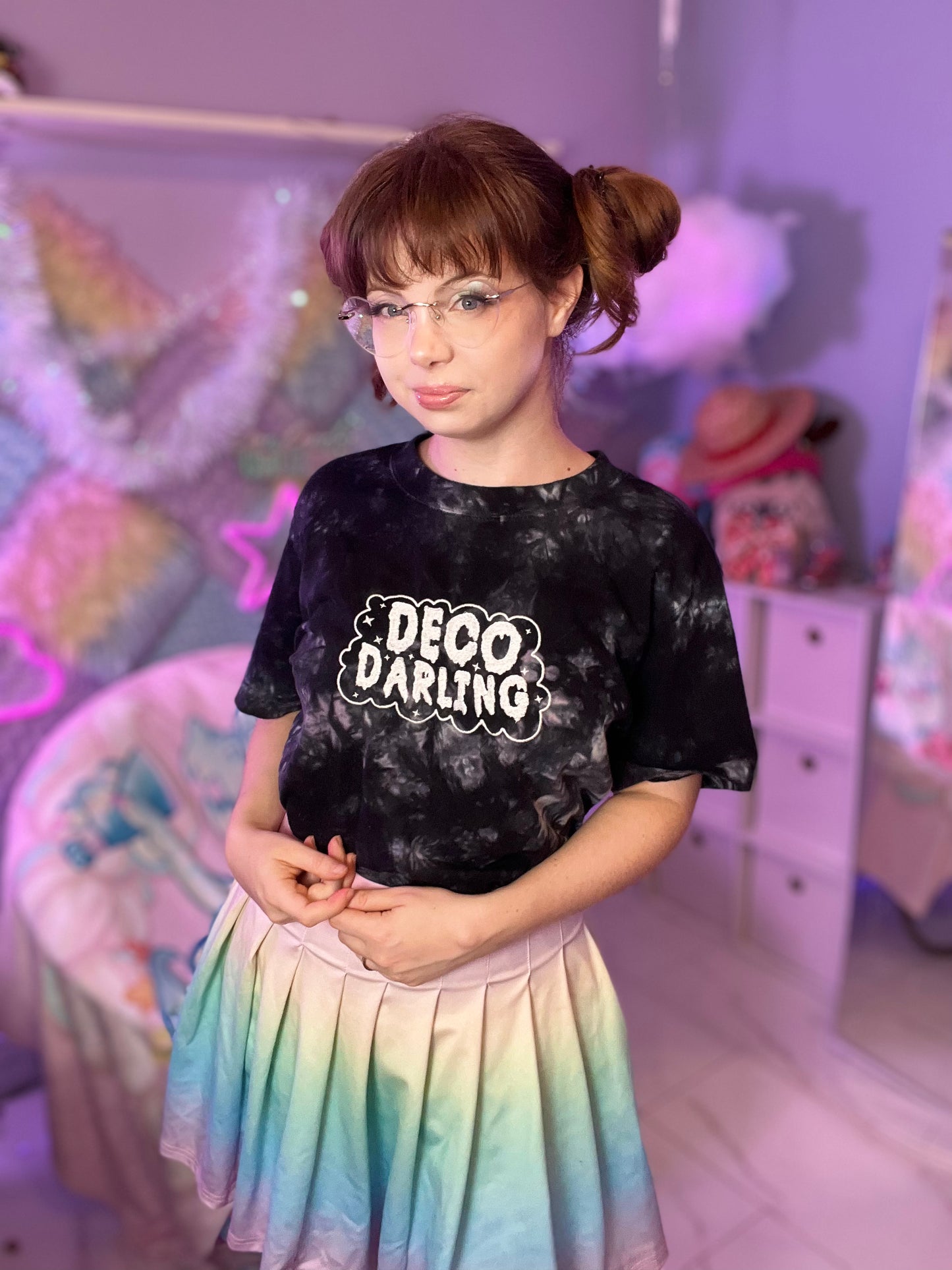 Deco Darling Oversized tie-dye t-shirt