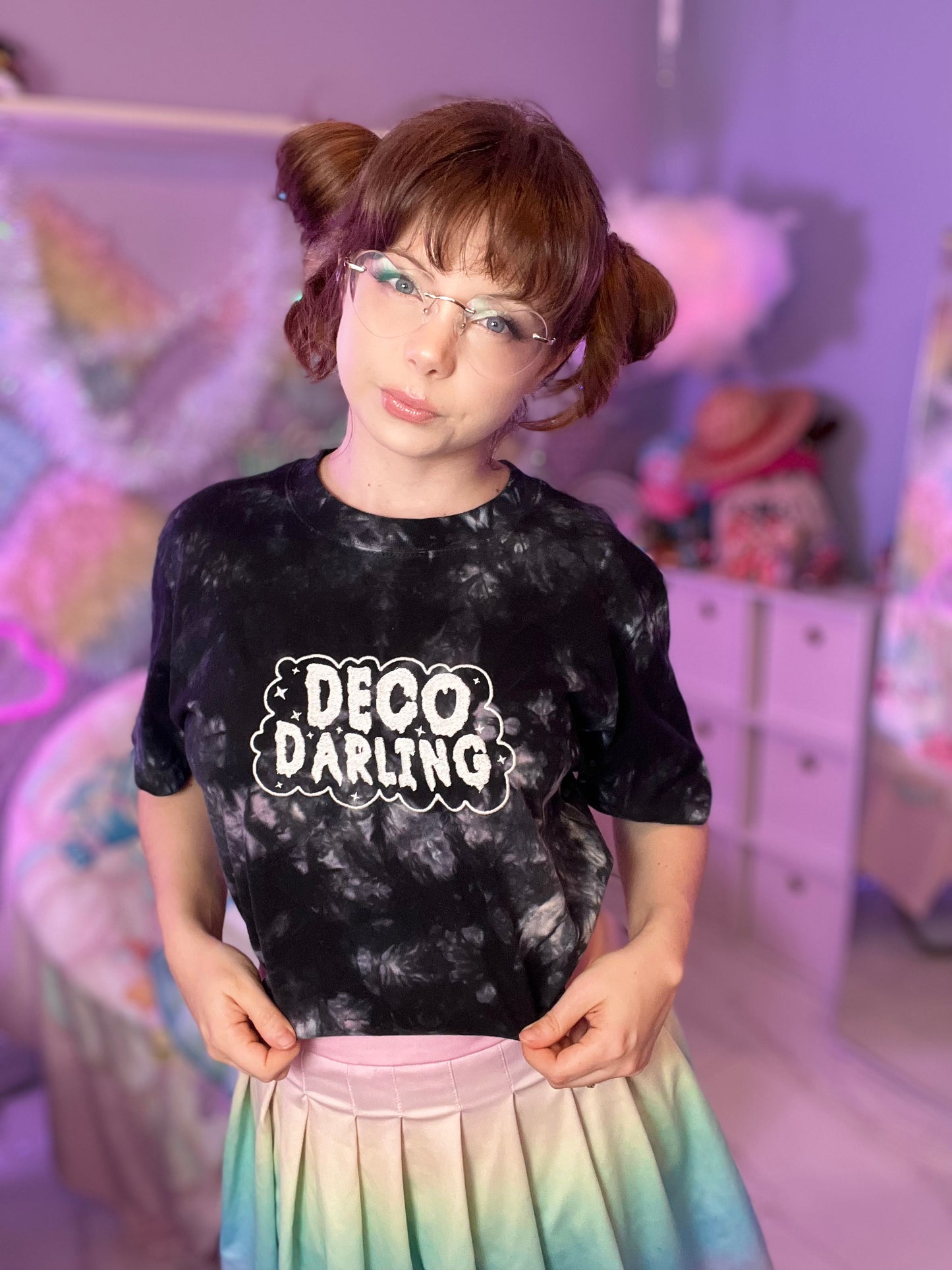 Deco Darling Oversized tie-dye t-shirt