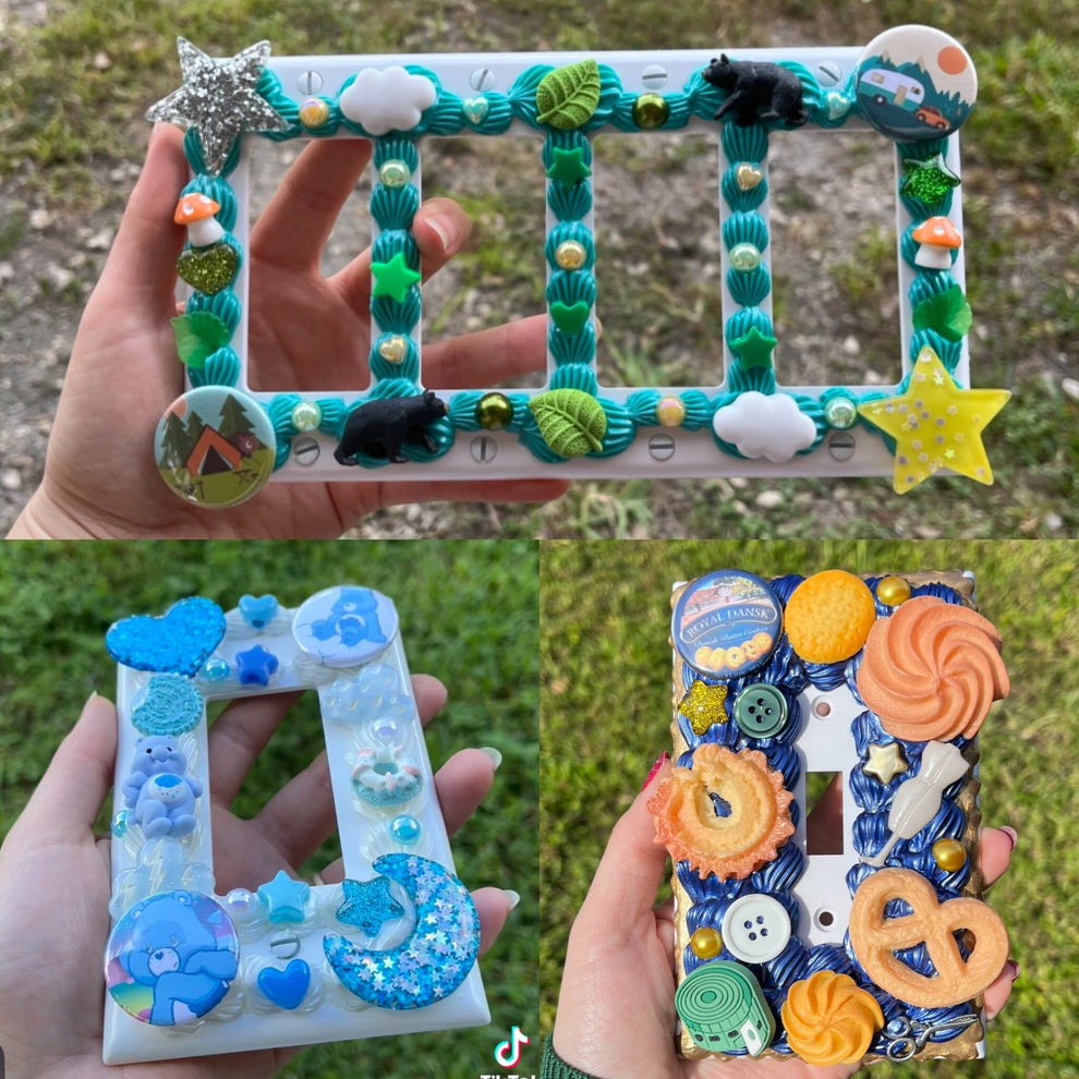 Custom Decoden Light Switch Covers – Kawaii Decoden Cases